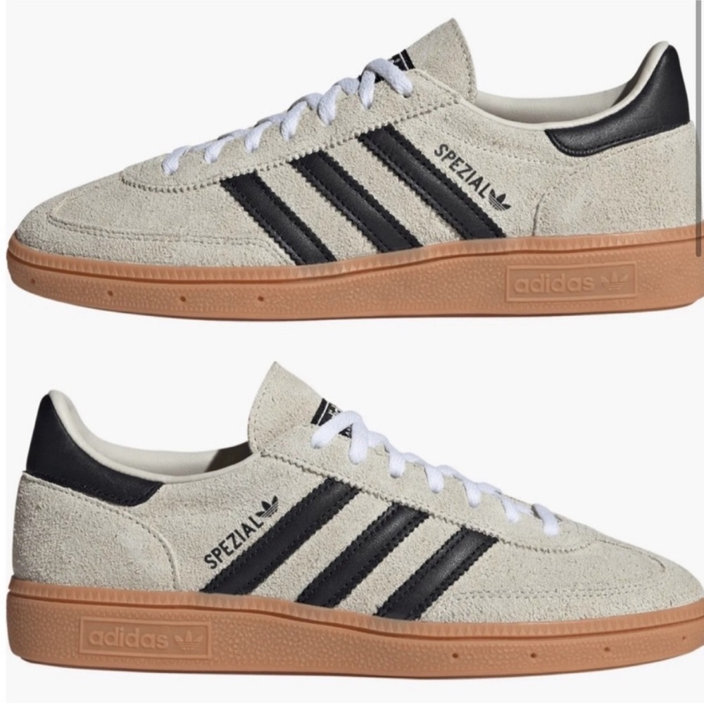 adidas Spezial Beige and Black Athletic Shoes Brand New!!
